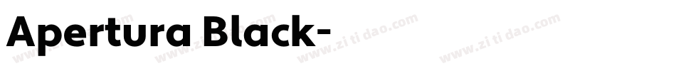 Apertura Black字体转换